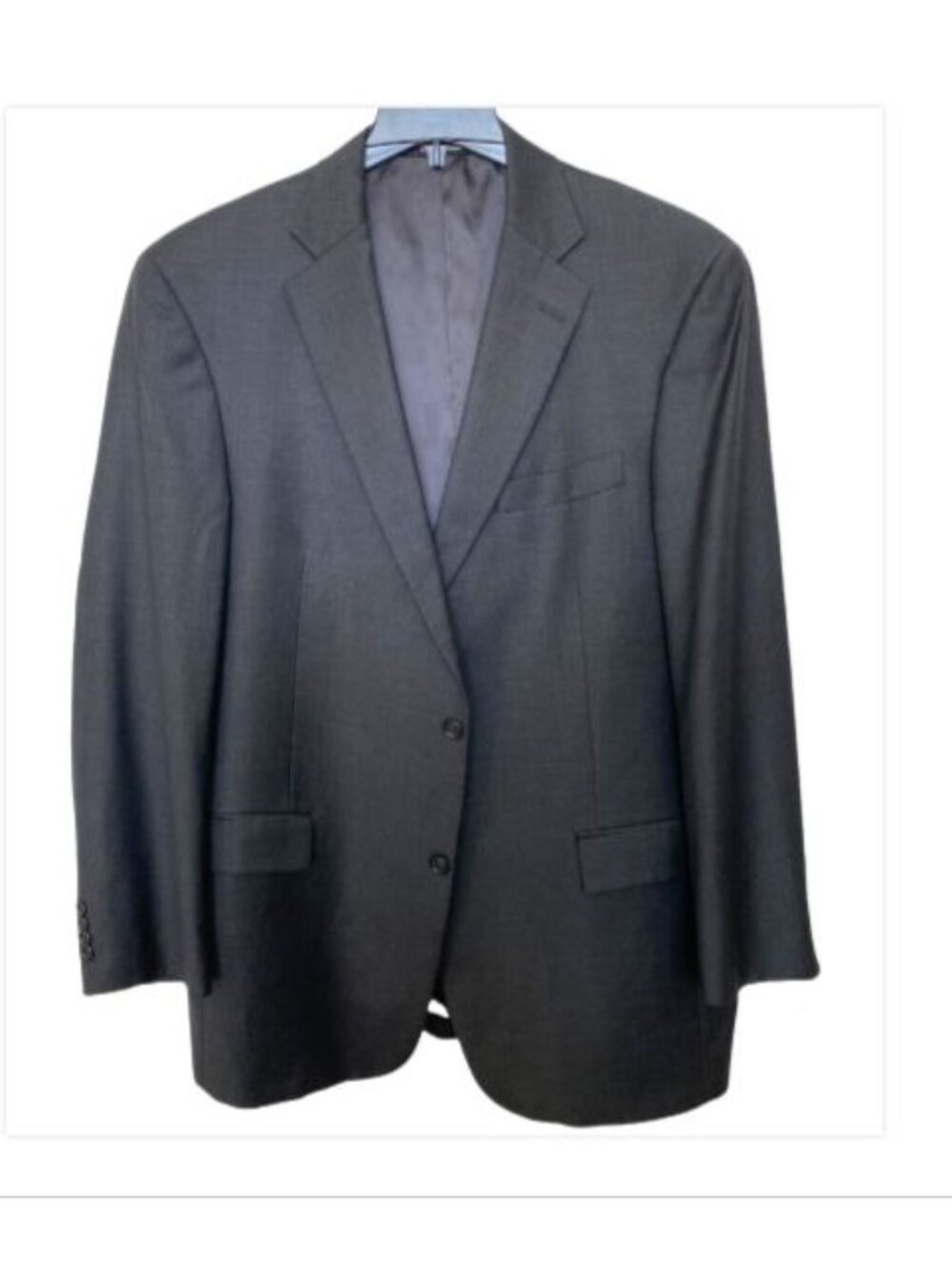 Hart Schaffner Marx 44L Charcoal Wool Blazer Sport Coat Tailored by Nordstrom